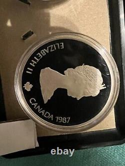 1988 6 oz Calgary Olympic 2 coin 1 oz Each proof set 3 Sets Total 34 Grams Each