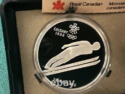 1988 6 oz Calgary Olympic 2 coin 1 oz Each proof set 3 Sets Total 34 Grams Each