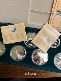 1988 Calgary Olympic Proof Silver Set (10 coins)