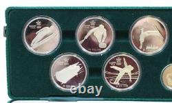 1988 Calgary Olympic Silver & Gold Proof set 11-coins with case & certificates