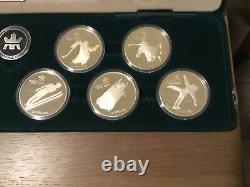 1988 Calgary Olympics 10 Coin Set of $20 Silver Commemorative Coin, 10 Troy Oz