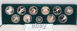 1988 Calgary Olympics 10-coin Proof set 10x $20 silver coins Choice Proof