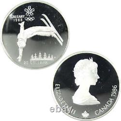 1988 Calgary Winter Olympic 4 Piece Set 40 g Silver $20 SKUCPC7184