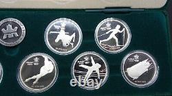 1988 Calgary Winter Olympics Canadian Proof Silver 10 Coin Set with Box G1038