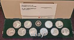 1988 Calgary Winter Olympics Canadian Proof Silver Coin Set