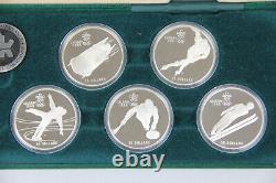 1988 Calgary Winter Olympics Canadian Proof Silver Coin Set 10 Coins withBox