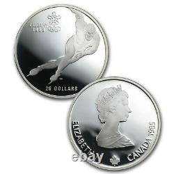 1988 Canada 10-Coin Silver $20 Olympics Commem Proof Set