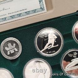 1988 Canada Calgary Olympics Sterling Silver $20 10 Coin Set #coinsofcanada