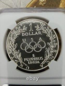 1988 D $1 NGC MS 70 Olympics Dollar 90% Silver Coin Cert# 4857286-011