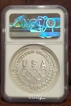1988 NGC MS 69 UNITED STATES 1.5oz Silver OLYMPIC-DIVING Salvador Dali