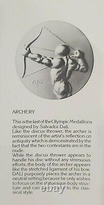 1988 NGC MS68 UNITED STATES 1.5oz Silver OLYMPIC- ARCHERY Salvador Dali