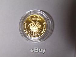 1988 Olympic 2 Coin Prooof Set $5 Gold and Silver Dollar OGP