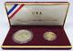1988 Olympic Proof Silver Dollar And Gold Five Dollar Coin Set With Box & Coa