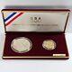 1988 S Us Mint Olympic Coins Silver Dollar And Gold $5 Two Coin Set