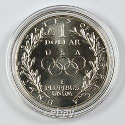 1988 S US Mint Olympic Coins Silver Dollar and Gold $5 Two Coin Set
