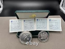1988 SOUTH KOREA Seoul OLYMPIC GAMES Uncirculated Silver Coin Set Diving D541