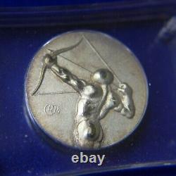 1988 Salvador Dali Design OLYMPIC COMMITTEE 1/2oz Silver ARCHERY