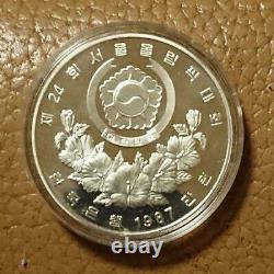 1988 Seoul Olympic Commemoration 10 000 Won Silver Coin