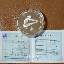 1988 Seoul Olympic Commemoration 10 000 Won Silver Coin