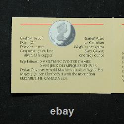 1988 Silver 10 Coin Calgary Winter Olympic Coin Set with Box and COA