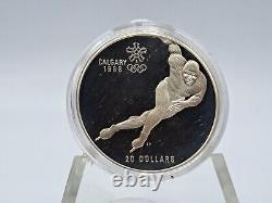 1988 Sterling Silver Canada Olympic Commemorative 10 Coin Set with COA and OGP