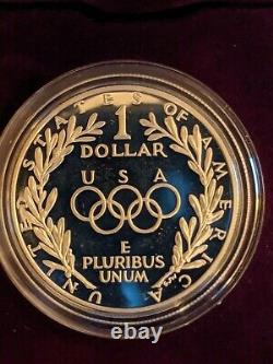 1988 U. S. Mint Olympic Coin Proof Set With Gold Five Dollar & Silver Dollar