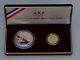 1988 Us Mint $1 Silver $5 Gold Olympic Proof 2 Coin Commemorative Set With Box