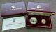 1988 Us Mint Olympic Coins Proof Set Silver Dollar $5 Dollar Gold Coin Box + Coa