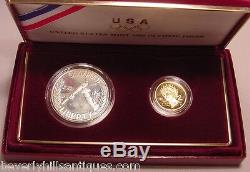 1988 US Mint Olympic Proof Coins Gold & Silver