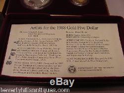 1988 US Mint Olympic Proof Coins Gold & Silver