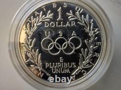 1988 US Olympic two coin proof set Silver dollar Gold five dollar