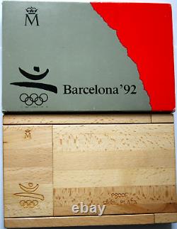 1990 Barcelona Spain Olympics 4-Coin Silver Proof Set