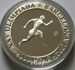 1990 Barcelona Spain Olympics 4-Coin Silver Proof Set