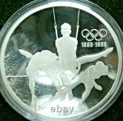 1992-1996 Olympic Centennial Silver Proof Collection 10 Coin Set with Box and COA
