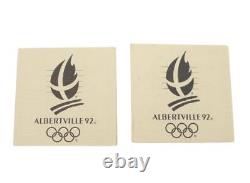 1992 Albertville winter Olympics 9-Silver coins with Medallion & box Gem Proof