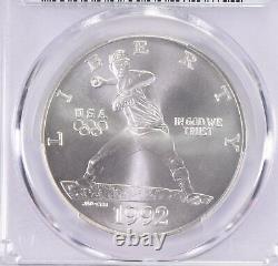 1992-D MS70 Olympic Baseball Commemorative Silver Dollar PCGS