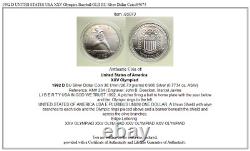 1992 D UNITED STATES USA XXV Olympics Baseball OLD BU Silver Dollar Coin i95073