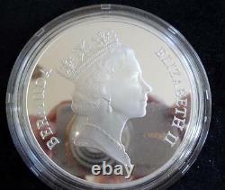 1992 Fine Silver Proof 5oz Bermuda $5 Coin Box + Coa Olympics 1/1000 Royal Mint