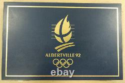 1992 France Albertville Olympics 10 Coin Gold and Silver Proof Set