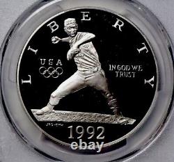 1992 OLYMPIC BASEBALL Silver Dollar PCGS PR70? FLAWLESS QUALITY