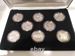 1992 Olympic Commemorative Crown 8 Coins Collection Super Rare