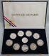 1992 Silver Paris France 7.17 Oz Winter Olympics 10 Sports Coin Set