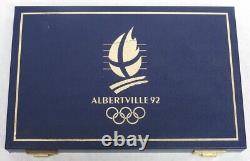 1992 Silver Paris France 7.17 Oz Winter Olympics 10 Sports Coin Set