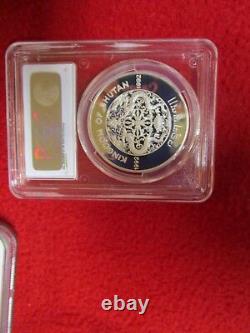 1992 Summer Olympics Bhutan. 925 Silver PCGS PR 68 Graded Coin Boxer Boxing