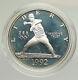 1992 United States Usa Xxv Olympics Baseball Old Proof Silver Dollar Coin I94807