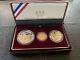 1992 Us Mint Olympic Commemorative 3 Coin Silver & Gold Proof Set