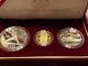 1992 Us Olympic 3-coin Commemorative Proof Set Silver & Gold