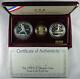 1992 Us Olympic 3-coin Gold Runner Silver Clad Commemorative Proof Set Nr