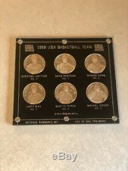 1992 USA Basketball Dream Team Complete Set Of 12 1 Oz. 999 Silver Coins Jordan