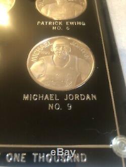 1992 USA Basketball Dream Team Complete Set Of 12 1 Oz. 999 Silver Coins Jordan